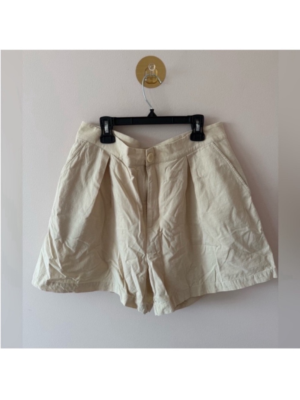 Elodie Tan Shorts Cotton & Linen size Large